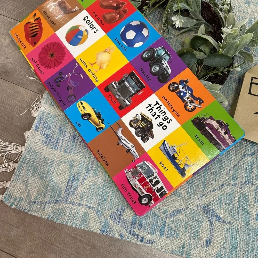 First 100 Words Book - Multicolor Large Baby Toddler Learning Board Book
